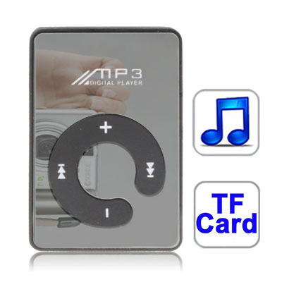 TF (Micro SD) Card Slot MP3 Player with Clip (Black) - Click Image to Close